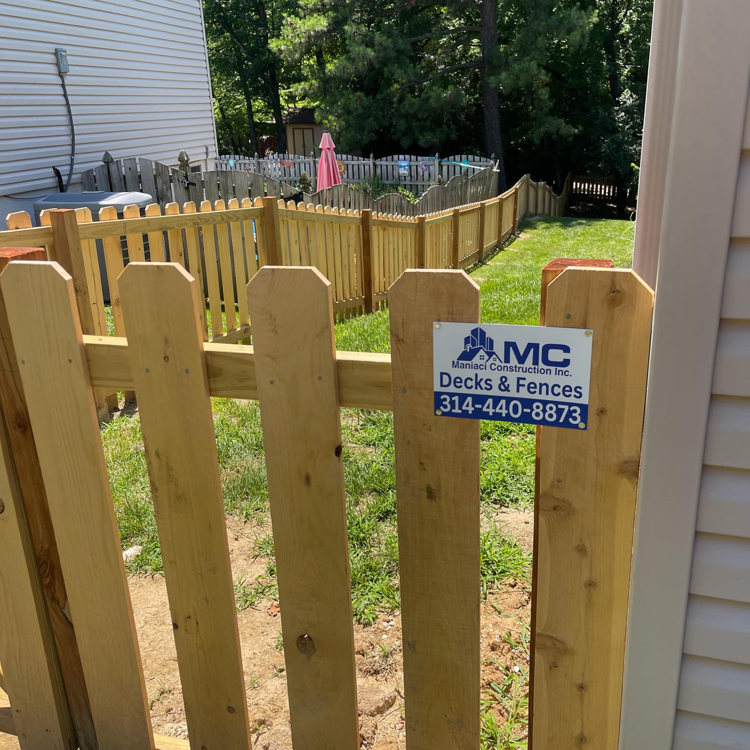  Incense Cedar Wood Dog Ear Picket Fence Maryland Heights Missouri 